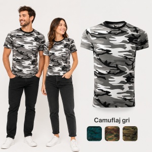 Tricou Unisex Camuflaj din 100% Bumbac, 160 g/m², Mărimi XS–3XL - Img 17