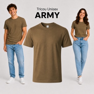 Tricou unisex damă și bărbat, 100% bumbac, mărimi XS–4XL, 22 culori disponibile - Img 17