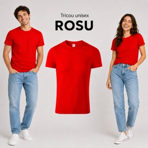 Tricou unisex damă și bărbat, 100% bumbac, mărimi XS–4XL, 22 culori disponibile - Img 27