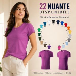 Tricou Unisex Damă și Bărbat model simplu tip Tommy - Img 10