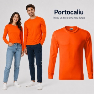 Tricou Unisex Damă și Bărbat Rimeck Resist LS R05, Mânecă Lungă, 100% Bumbac, 160 g/m², S–3XL - Img 14