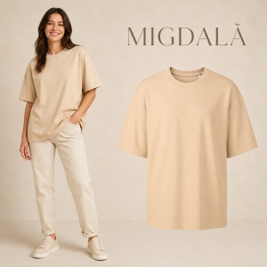 Tricou unisex oversize damă Malfini Stage 812, model larg și lejer, 100% bumbac - Img 15