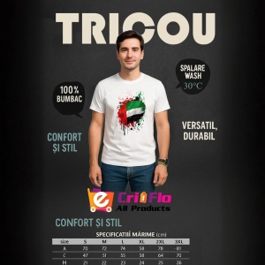 Tricou United Arab Emirates Steag Splash Art, Copii | Dama | Barbat - Img 5