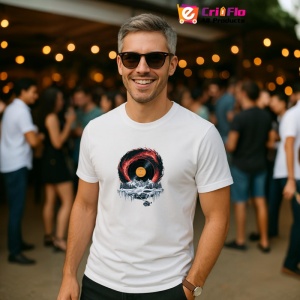 Tricou Valuri Vinil Muzica Peisaj, Copii | Dama | Barbat