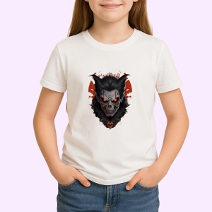 Tricou Vampir digital in nuante inchise cu fundal alb Copii | Dama | Barbat - Img 4