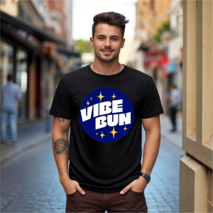Tricou Vibe bun Negru, Copii | Dama | Barbat - Img 7