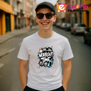 Tricou Workout Time Ceas Haltere, Copii | Dama | Barbat - Img 6