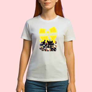 Tricou Wu-Tang Clan - Yellow Logo, muzica Hip-Hop / Trap, Dama | Barbat | Copii