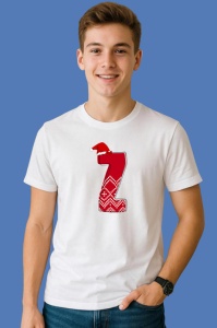 Tricou Z Litera Rosie Cu Caciulita Si Inimioare Albe, din bumbac 100% Copii | Dama | Barbat