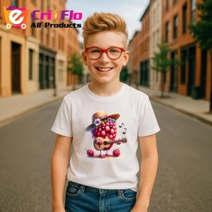 Tricou Zmeura amuzanta de vara cantaret, Fructe, Copii | Dama - Img 5