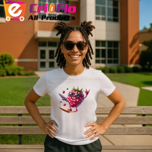 Tricou Zmeura amuzanta de vara cool, Fructe, Copii | Dama - Img 11