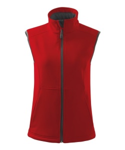 Vesta softshell pentru dama de culoare rosu