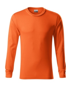 Bluza cu maneca lunga unisex de culoare portocaliu