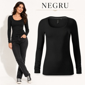 Bluză Damă Malfini Premium Brave 156 – Mânecă Lungă, Slim Fit, 95% Bumbac, 5% Elastan, 160 g/m² - Img 17
