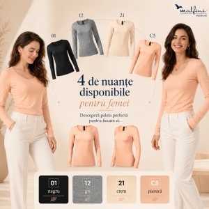 Bluză Damă Malfini Premium Merino Rise LS 160 – 100% Lână Merino, Mânecă Lungă, Slim Fit - Img 10
