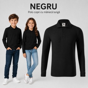 Bluză Polo Copii Simplă pentru Uniforma Școlară - Img 14