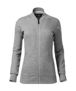 Bluza dama cu fermoar si buzunare ascunse de culoare gri inchis