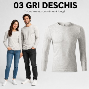Bluză Tricou Unisex cu Mânecă Lungă Progress LS, 100% Bumbac, 150 g/m², Mărimi XS–3XL - Img 14