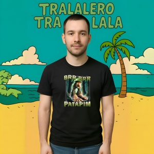 Brainrot THOSEWHOKNOW ** Tricou Tralalero Tralala Copii | Dama | Barbat - Img 9
