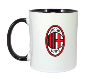 Cana AC Milan Italia , cu logoul stema echipei, Cadoul Perfect - Img 6