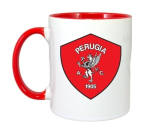 Cana AC Perugia Italia , cu logoul stema echipei, Cadoul Perfect - Img 8