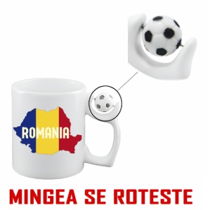 Cana Antistres Personalizată cu Drapelul Romaniei - UEFA 2024 - Img 2