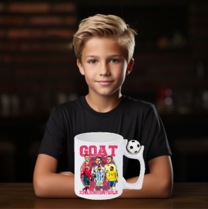 Cana Antistres Personalizată cu Fotbalistii Ronaldo Neymar Messi Goat - Cadoul Perfect pentru Pasionații de Fotbal - Img 6