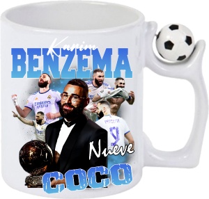 Cana Antistres Personalizată cu Fotbalistul Karim Benzema