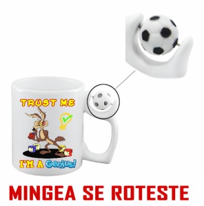 Cana Antistres Personalizată cu textul: Trust Me! I'm a GENIUS - Img 2