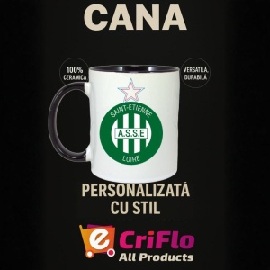 Cana AS Saint-etienne Franta , cu logoul stema echipei, Cadoul Perfect - Img 35
