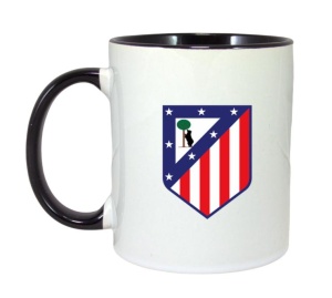 Cana Atletico Madrid Spania , cu logoul stema echipei, Cadoul Perfect - Img 6