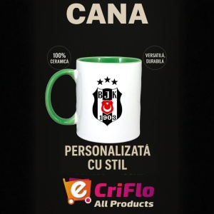 Cana Besiktas Turcia , cu logoul stema echipei, Cadoul Perfect - Img 20