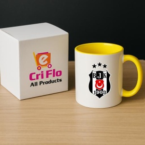 Cana Besiktas Turcia , cu logoul stema echipei, Cadoul Perfect - Img 29