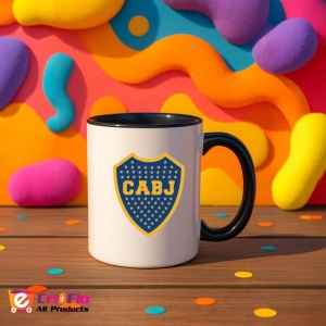 Cana Boca Juniors Argentina , cu logoul stema echipei, Cadoul Perfect - Img 36