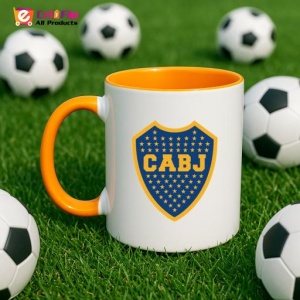 Cana Boca Juniors Argentina , cu logoul stema echipei, Cadoul Perfect - Img 43