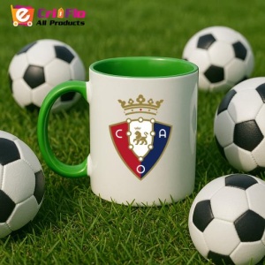 Cana CA Osasuna Spania , cu logoul stema echipei, Cadoul Perfect - Img 23