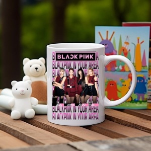 Cana cadou personalizata cu Formatia BlackPink In Your Area Kpop - Img 2