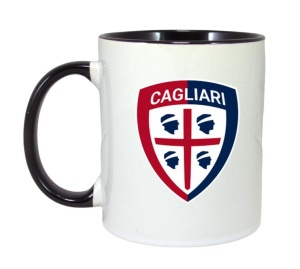 Cana Cagliari Calcio Italia , cu logoul stema echipei, Cadoul Perfect - Img 6