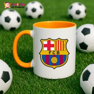 Cana FCB Spania , cu logoul stema echipei, Cadoul Perfect - Img 43