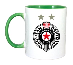 Cana FK Partizan Serbia , cu logoul stema echipei, Cadoul Perfect - Img 3