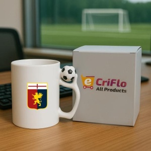 Cana Genoa CFC Italia , cu logoul stema echipei, Cadoul Perfect - Img 9