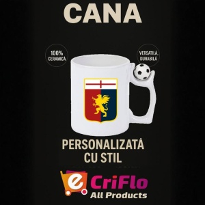 Cana Genoa CFC Italia , cu logoul stema echipei, Cadoul Perfect - Img 13