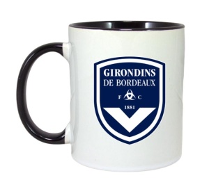 Cana Girondins de Bordeaux Franta , cu logoul stema echipei, Cadoul Perfect - Img 6