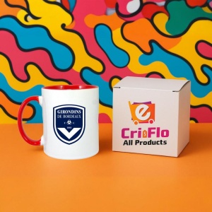 Cana Girondins de Bordeaux Franta , cu logoul stema echipei, Cadoul Perfect - Img 44
