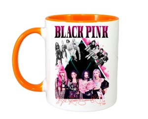 Cana K-POP cu formatia trupa KPOP BLACKPINK AUTOGRAF ROSU 615 - Img 7
