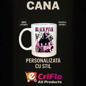 Cana K-POP cu formatia trupa KPOP BLACKPINK AUTOGRAF ROSU 615 - Img 18