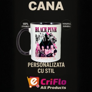 Cana K-POP cu formatia trupa KPOP BLACKPINK AUTOGRAF ROSU 615 - Img 38
