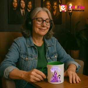 Cana K-POP cu formatia trupa KPOP JISSO PURPLE 684 - Img 21