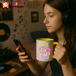 Cana K-POP cu formatia trupa KPOP LISA BLACK PINK 709 - Img 30