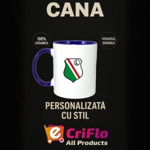 Cana Legia Warsaw Polonia , cu logoul stema echipei, Cadoul Perfect - Img 25